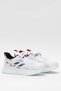 Children's Velcro Smart Lacing Sports Shoes White - Black - 4