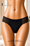 Black Women's Cotton Camisole Lycra Lace Luxury Panties - 2