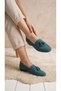 Genuine Leather Suede Tassel Detailed Women's Loafer Shoes - 7