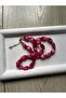 Cat's Eye Pink Natural Stone Necklace with Steel Apparatus - 2