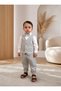 New Striped Boys' 4-Piece Vest Set – Shirt, Pants, Vest & Bow Tie Long-Sleeved Shirt