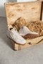 Women's Beige Lace-Up Thermo Sole Comfortable Sports Shoes - 5