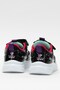 Children's Velcro Smart Lacing Sports Shoes Black - Fuchia - 3