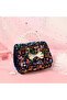 Women's Black Sequin Mini Handbag - 2