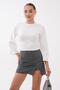 Women's Spanish Style Short Blouse with Gathered Side Detail 265163 - 4