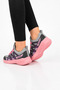 Knitwear Poly Sole Smart Lace-Up Children's Sports Shoes Gray - Pink - 2
