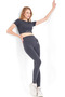 Soft Textured, Flexible Yoga, Running, Sports and Everyday Crop Top Milea - 3