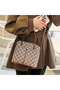 Women's Coffee Geometric Handbag - 6