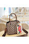 Women's Coffee Geometric Handbag - 7