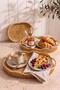 Oval Rattan Knitted 3-Piece Decorative Presentation Tray Set