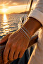 Men's Steel Detailed 3-Piece Bracelet Set Combination