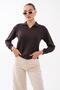 Women's Collared Modal Sweatshirt 265187 - - 4