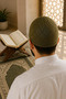 Al Madinah Khaki Knitted Men's Skullcap – Patterned Prayer Skullcap |   12-Pack - 4