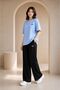 Women's Oversize T-Shirt and Wide-Leg Pants Two-Piece Set