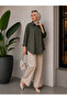 Women's Cotton Pocket Oversize Comfortable Fit Long Sleeve Shirt - 4