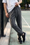 Men's 3-Pocket Elastic Leg Two-Thread Sweatpants 24709 Anthracite