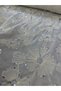 Cream Ecru Silver Sequined Floral Applique Brode Fabric - Evening Dress & Wedding Dress Lace Tulle Fabric