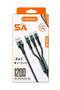 5A 1200MM Fast Cable 3in1 MD-B023
