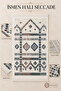 İsmen Halı Seccade Non-Slip Base Luxury Textured Fringed Prayer Mat