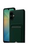 Zngzrmll Galaxy A07 Kelvin Silicone with Business Card Holder - (170923) Dark Green - 2