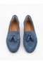 Genuine Leather Suede Tassel Detailed Women's Loafer Shoes - 6