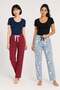 Women's 2-piece patterned milan single bottom
