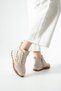 Women's Beige Lace-Up Thermo Sole Comfortable Sports Shoes - 2