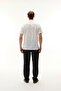 Men's Off-White Textured Resort Collar Short Sleeve Shirt - 2