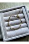 Star Pearlescent Natural Stone Steel Bracelet Handcrafted - 2