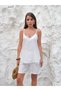 Crystal Detailed Linen Drawstring Blouse and Shorts Set - 2