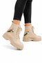 Zippered Star Accessory Cold and Water Resistant Girls' Boots Beige