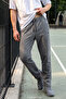 Men's 3-Pocket Elastic Waist Straight-Leg Sweatpants 25719 Anthracite