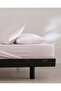 Blaise single size 100% cotton ranforce printed elastic sheet set - powder - 3