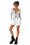 Long Sleeve Zippered Camisole Women's T-Shirt - 2