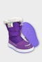 Water Repellent Adjustable Lace-Up Fur Girls' Boots Purple - 2