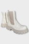 Rubber Detailed Thick Sole Girls' Boots Beige - 5