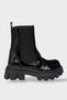 Rubber Detailed Thick Sole Girls' Boots Black - Black
