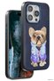 Zngzrmll iPhone 15 Pro Max Cute Patterned Cover (175853) - Navy Blue - 2