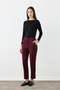 Canvas Mom Pants - Plum - 3