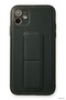 Zngzrmll iPhone 12 Case Coco Leather Stand Cover (180115) - Smoked