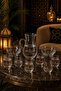 9 Piece Hajj Umrah Catering Set |   Pitcher, 6 Glasses and 2 Bowls Glass Set - Tuğra Patterned - 6