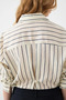 Striped Lyocell Shirt - Ecru - 6