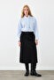 Midi Canvas Skirt - Black