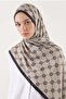 Diamond K Patterned Aqua Soft Shawl 4077 - Vi̇zon