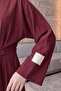 Belt Detailed Dress 0010-1 - Bordo - 3
