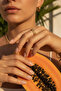 Adjustable Honeycomb Patterned Yellow Tone Stylish Ring - 2