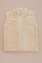 Zippered High Collar Girls' Plush Vest - 3