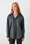 Sim Striped Viscose Shirt - Green - 2