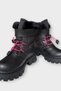 Velcro Smart Lace-Up Fur-Lined Cold and Water Resistant Girls' Boots Black - Fuchsia - 4