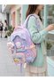 Ultra Luxurious Plush Full Orthopedic Girls' Italian Primary School School Bag All Accessories Included - 6